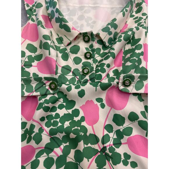 Anthropologie Moulinette Soeurs Pink Tulips Silk Dress - size 6 - Picture 3 of 11